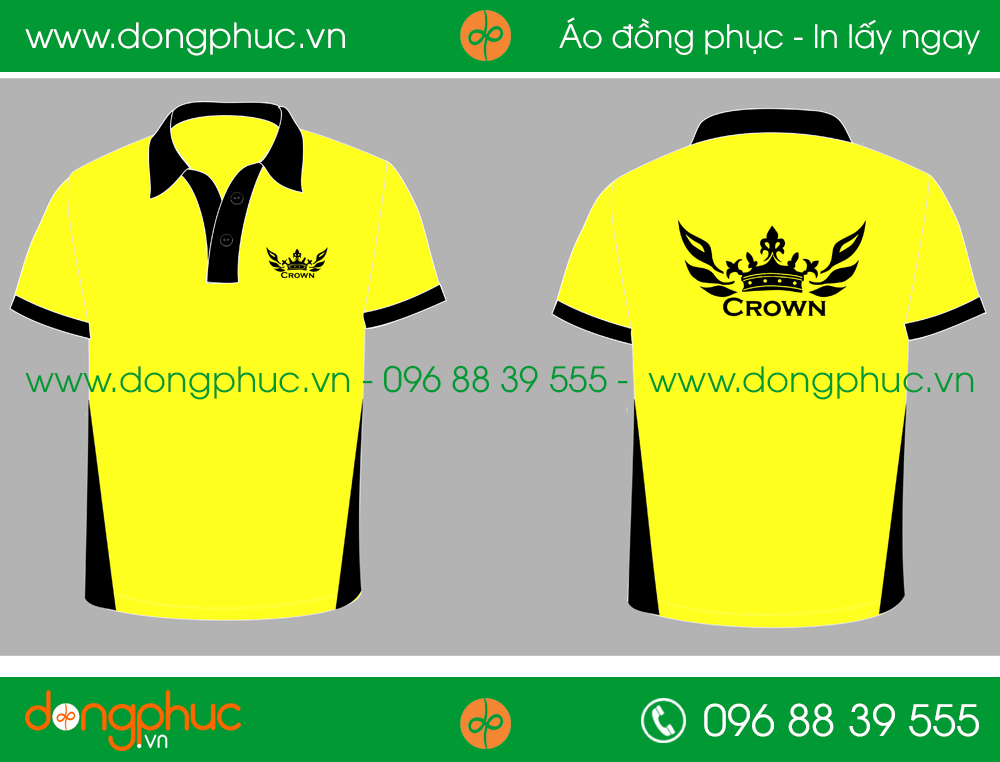 Áo phông đồng phục công ty CROWN